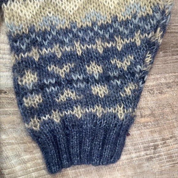 Vintage Maurices Mohair Blend V-Neck Button Cardigan Blue Gray Women's M - Picture 5 of 11